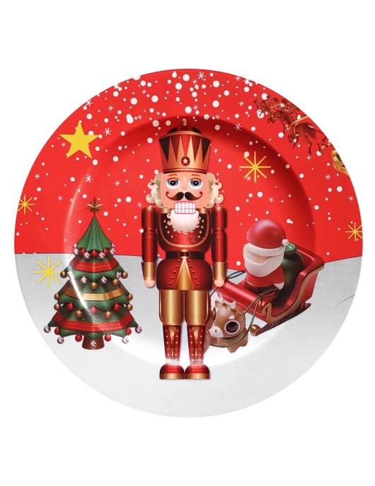 Πιατέλα Πλαστική Καρυοθραύστης Φ31cm Xmasfest 1133873