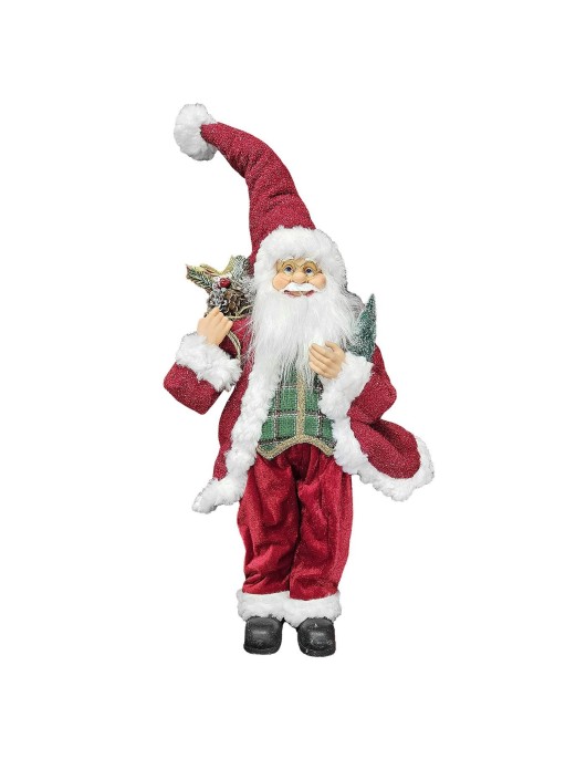 Άγιος Βασίλης Αληθοφανής Καρώ Πουκάμισο 89cm Xmasfest 1133917