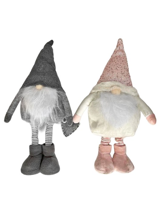 Φιγούρα Gnome Ξωτικό με Μούσια 47x28cm Xmasfest 1133926