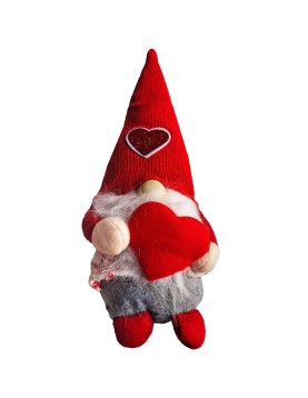 Φιγούρα Gnome με Καρδιά 30cm Xmasfest 1133937