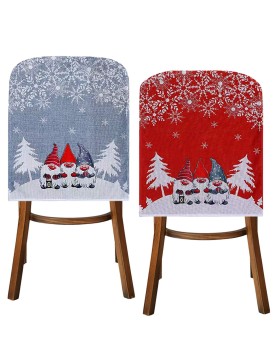 Κάλυμμα Πλάτης Καρέκλας Λινάτσα Gnome 58x47cm Xmasfest 1133956