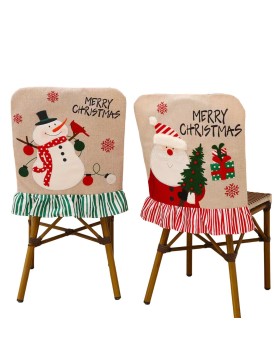 Κάλυμμα Πλάτης Καρέκλας Λινάτσα Άγιος 3D 52x46cm Xmasfest 1133958