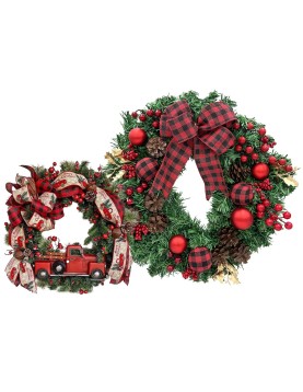 Στεφάνι Χριστουγεννιάτικο με γκι ø40cm Xmasfest 1133973