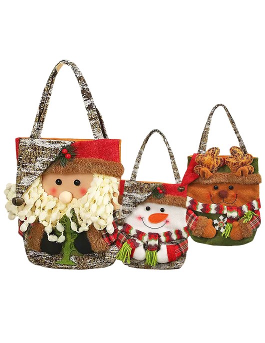 Τσάντα με Φιγούρα 3D Χριστουγεννιάτικη 30x23cm Xmasfest 1133980