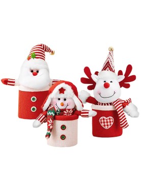 Κουτί με Χριστουγεννιάτικη Φιγούρα 27x ø10cm Xmasfest 1133981