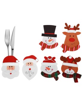 Θήκη Μαχαιροπήρουνων Χριστουγεννιάτικη Φιγούρα 15x10cm Xmasfest 1133986