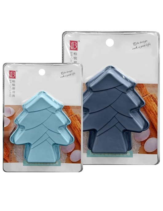 Φόρμες Ζαχαροπλαστικής Δέντρα Σετ=3 τεμ 14x12cm Xmasfest 1133992