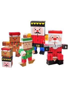 Διακοσμητική Φιγούρα Xmas Τουβλάκια 16x14x2cm Xmasfest 1133999