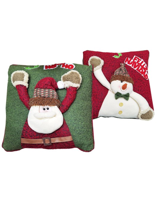 Μαξιλάρι Χριστουγεννιάτικο με 3D Φιγούρα 39x39cm Xmasfest 1134036