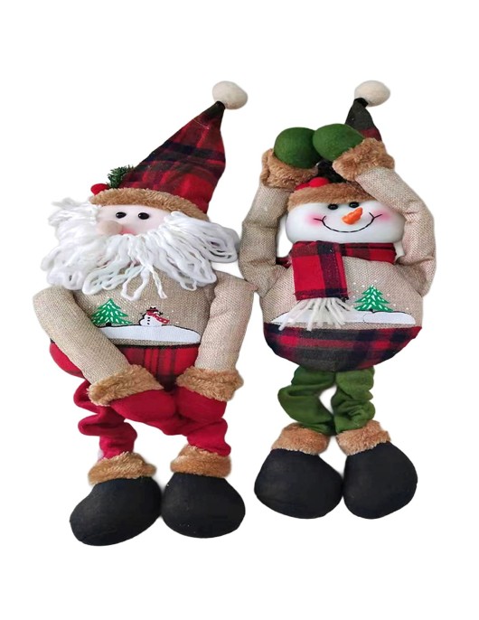 Φιγούρα Χριστουγεννιάτικη Πάνινη με Μακριά Χέρια 55x16cm Xmasfest 1134049