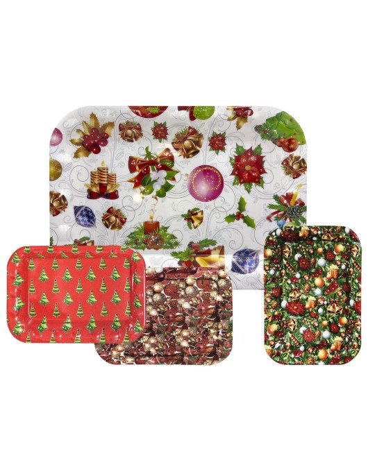 Δισκάκι Χριστουγέννων Ορθογώνιο 33x23,5cm Xmasfest 113699