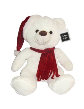 Αρκουδάκι Xmas με Κασκόλ 30cm Xmasfest 113868