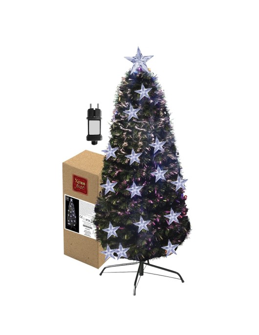 Δέντρο Πράσινο Οπτικές Ίνες & LED 120cm Xmasfest 113900