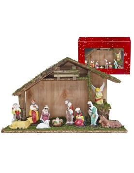 Φάτνη Ξύλινη Πολύ Μεγάλη 37x24cm Xmasfest 113938