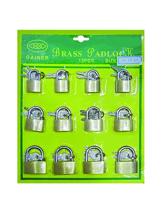 Λουκέτα σετ=12 τεμ 20mm 25mm 30mm Homie 116546