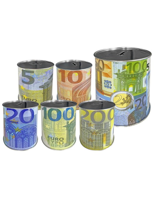 Κουμπαράς Μεταλλικός Ευρώ 12x11,5cm Homie 116786