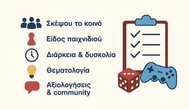 Συμβουλές για επιλογή παιχνιδιών