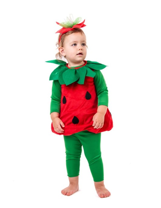 Αποκριάτικη Στολή Φραουλίτσα 06 μηνών