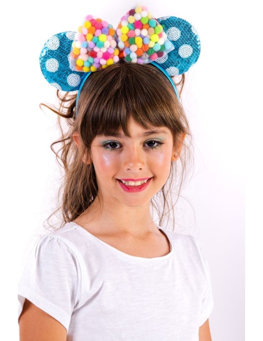 Αποκριάτικο Αξεσουάρ Στέκα Φιόγκος Με Πον-Πον