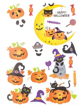 Αποκριάτικο Αξεσουάρ Αυτοκόλλητα Παραθύρου Halloween