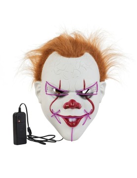 Αποκριάτικο Αξεσουάρ Μάσκα Κλόουν Με Φως