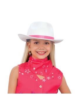 Αποκριάτικο Αξεσουάρ Καπέλο Λευκό Cowboy - Robbie