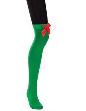 Αποκριάτικο Αξεσουάρ Κάλτσες Πράσινες Με Φιόγκο