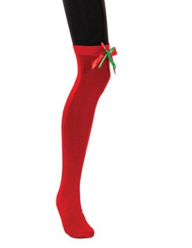Αποκριάτικο Αξεσουάρ Κάλτσες Κόκκινες Με Φιόγκο
