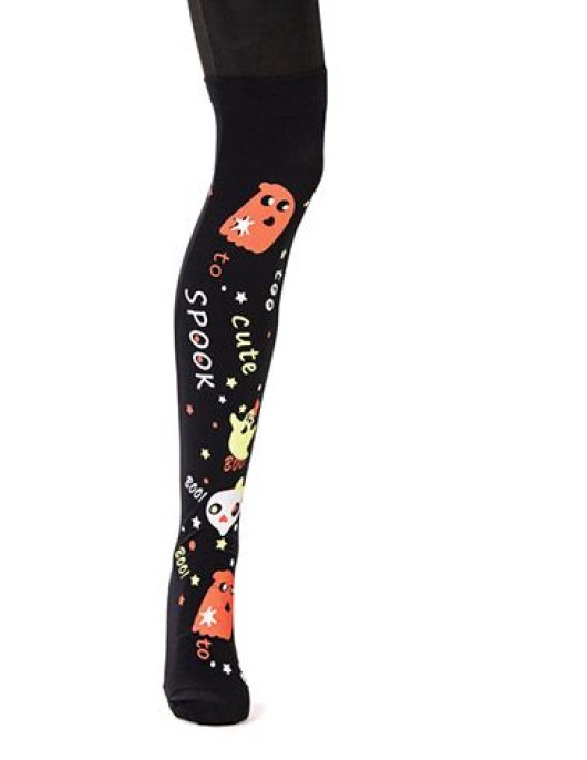 Αποκριάτικο Αξεσουάρ Κάλτσες Με Φαντάσματα & Νεκροκεφαλές