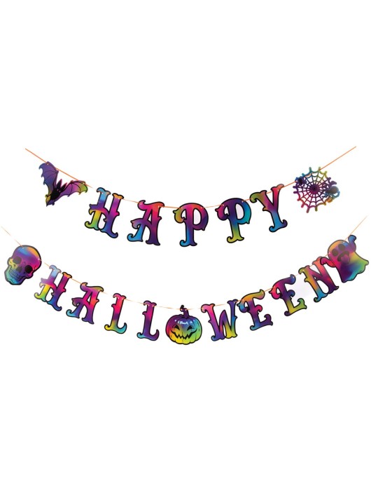 Αποκριάτικο Αξεσουάρ Διακοσμητική Γιρλάντα Halloween Σκούρο 3m