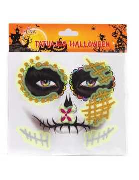 Αποκριάτικο Αξεσουάρ Αυτοκόλλητα Προσώπου Halloween 3σχδ