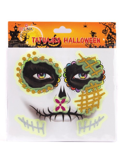 Αποκριάτικο Αξεσουάρ Αυτοκόλλητα Προσώπου Halloween 3σχδ