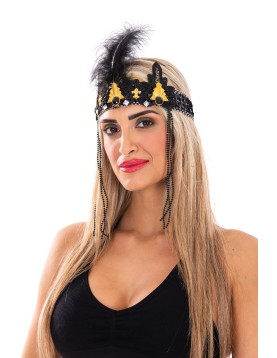 Αποκριάτικο Αξεσουάρ Καπέλο Τσάρλεστον Μαύρο 17cm