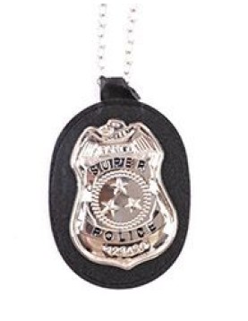 Αποκριάτικο Αξεσουάρ Σήμα Αστυνομικού Ασημί 36cm