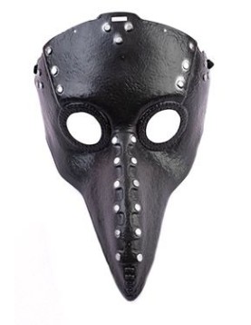 Αποκριάτικο Αξεσουάρ Μάσκα Γιατρού Πανούκλας 29cm