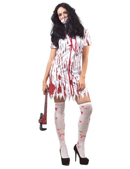Αποκριάτικη Στολή Νοσοκόμα Με Αίμα One Size