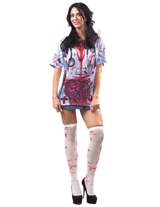 Αποκριάτικη Στολή Μπλούζα Νοσοκόμας One Size