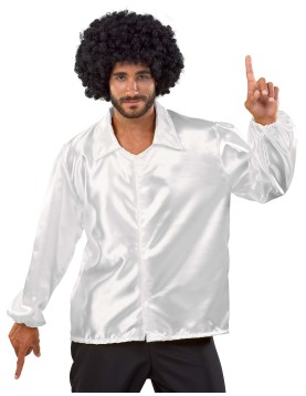 Αποκριάτικη Στολή Disco Πουκάμισο (Λευκό) One Size